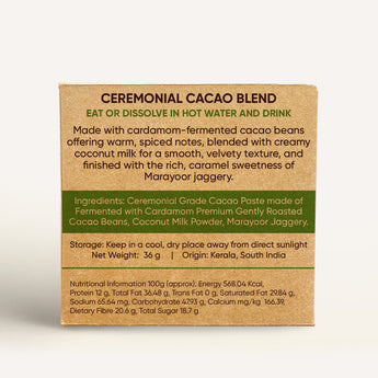 Ceremonial Cacao Blend. Cardamom 36g