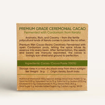Ceremonial Cacao - Cardamon 36g