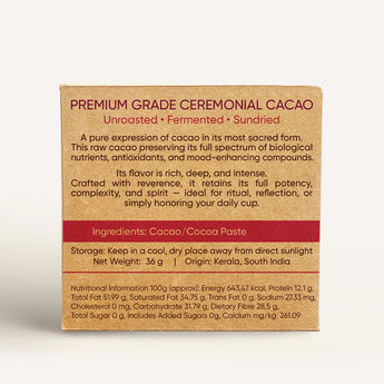 Ceremonial Cacao - Raw 36g